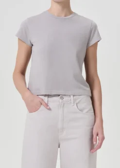 Discount - Adine Shrunken Tee - Flake Crop Tops
