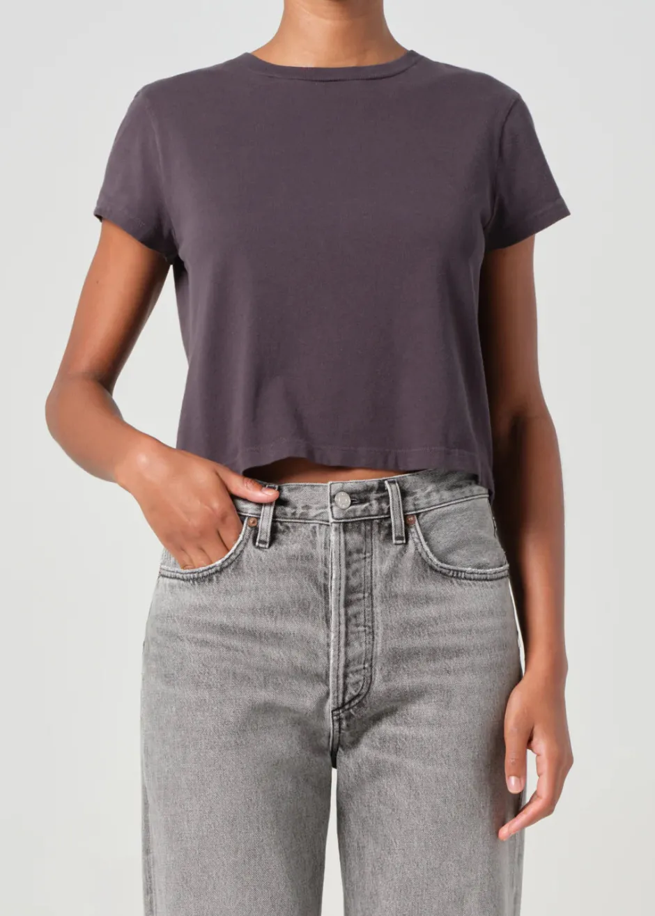 Fashion - Adine Shrunken Tee - Shade Crop Tops