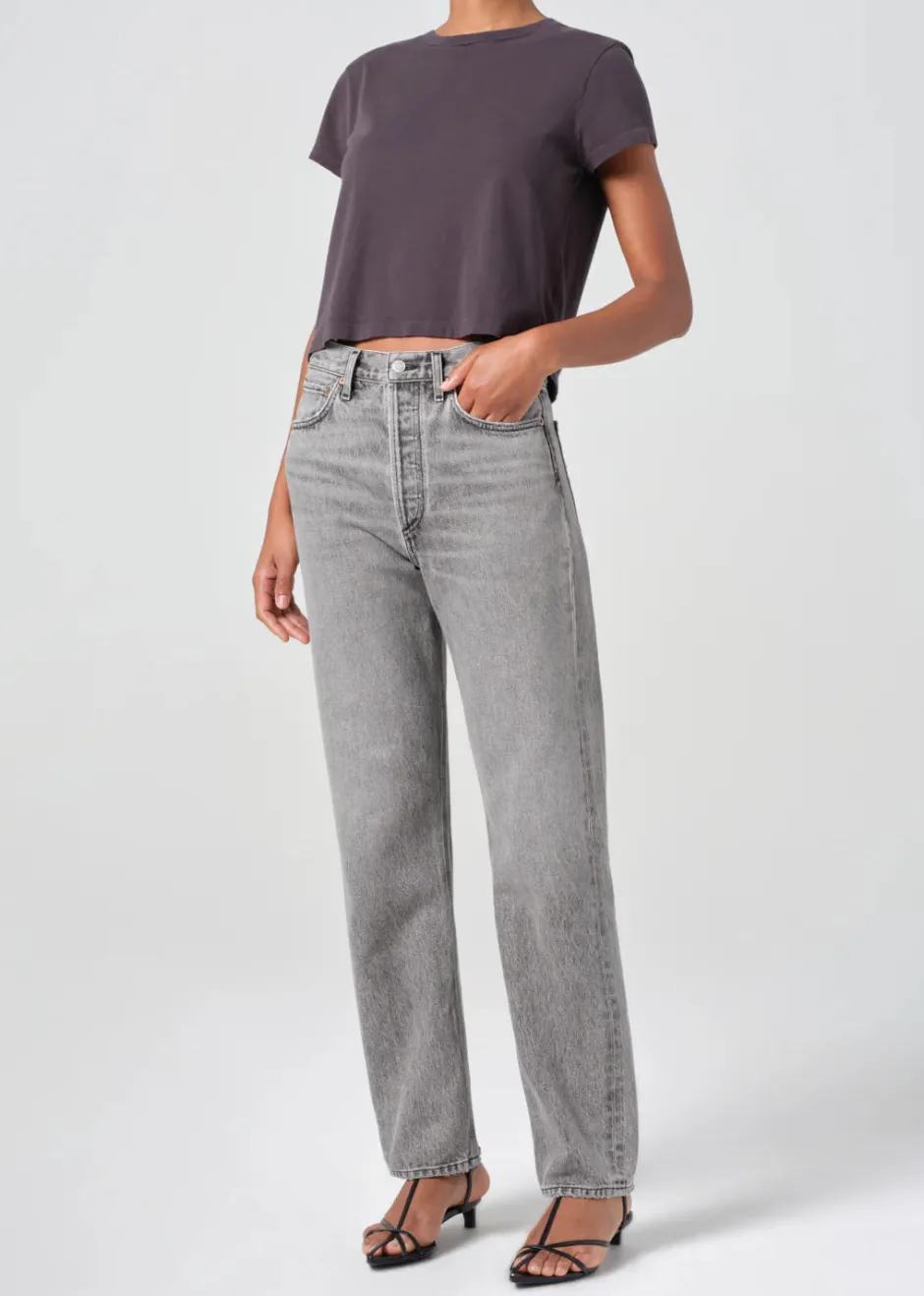 Fashion - Adine Shrunken Tee - Shade Crop Tops
