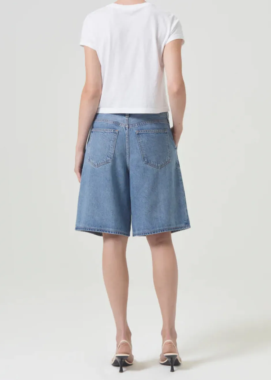 Hot - Adine Shrunken Tee - White Crop Tops
