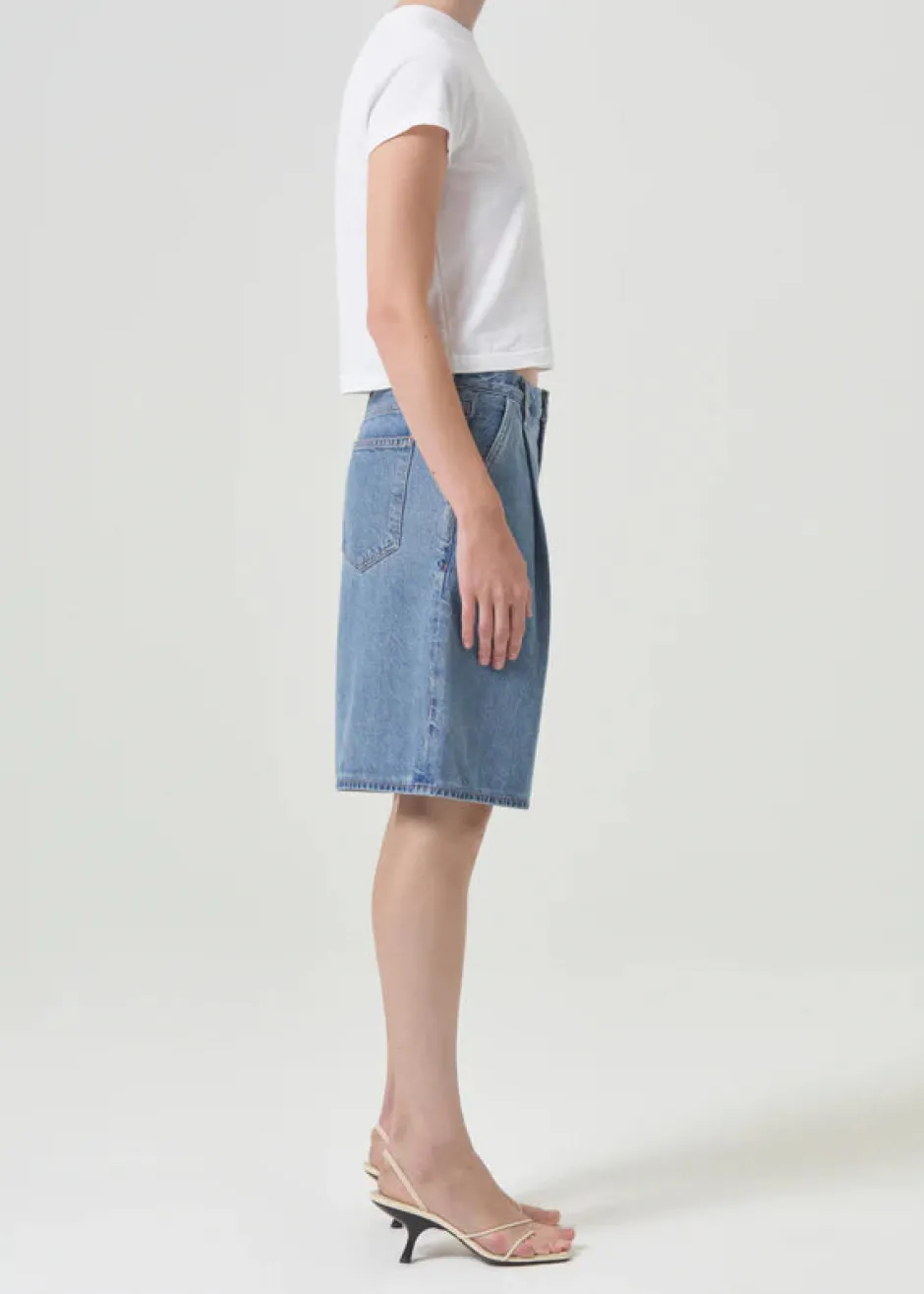 Hot - Adine Shrunken Tee - White Crop Tops