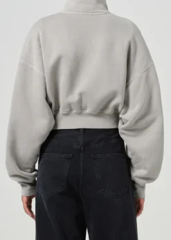 Sale - Asta Zip Sweatshirt - Drab Sweaters & Knits