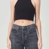 New - Bailey Tank - Black Crop Tops