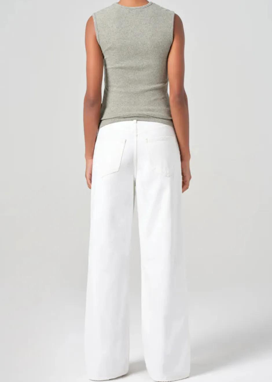 Fashion - Dame High Rise Wide Leg No Cuff - Milkshake Denim | All Denim