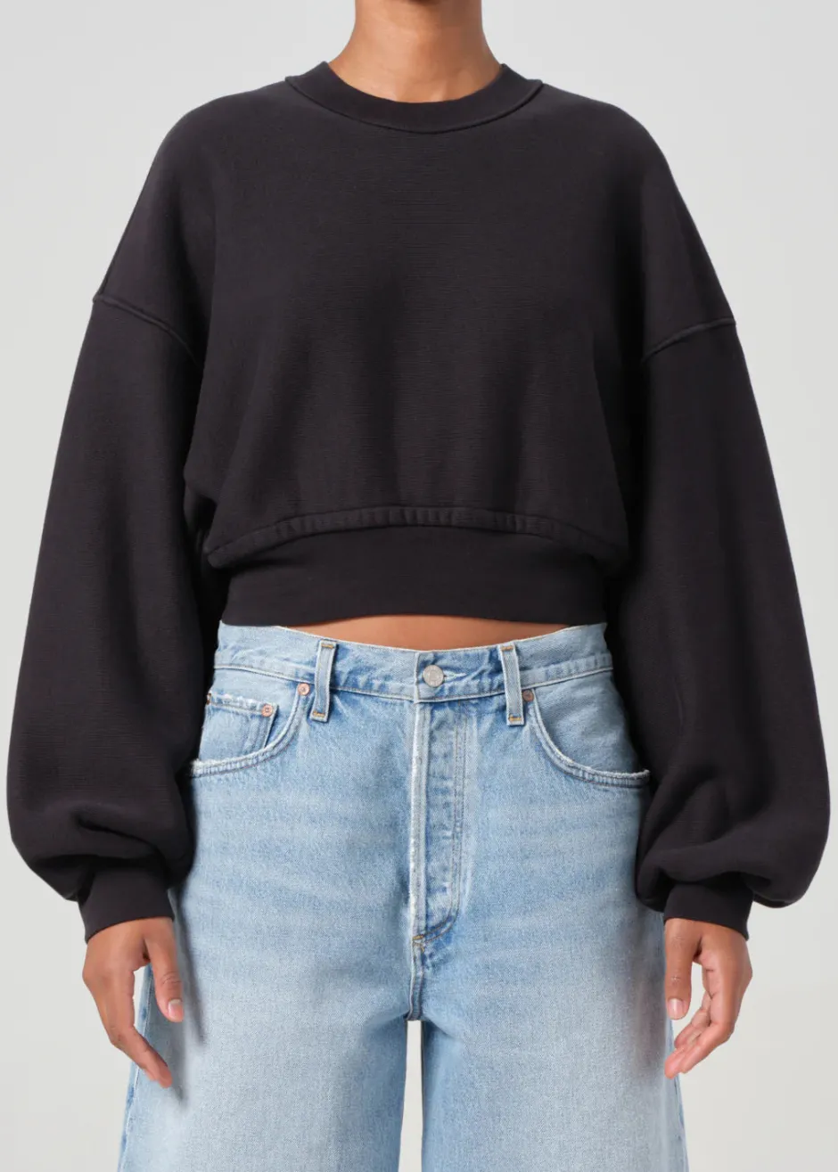 Hot - Kit Sweatshirt - Washed Black Sweaters & Knits