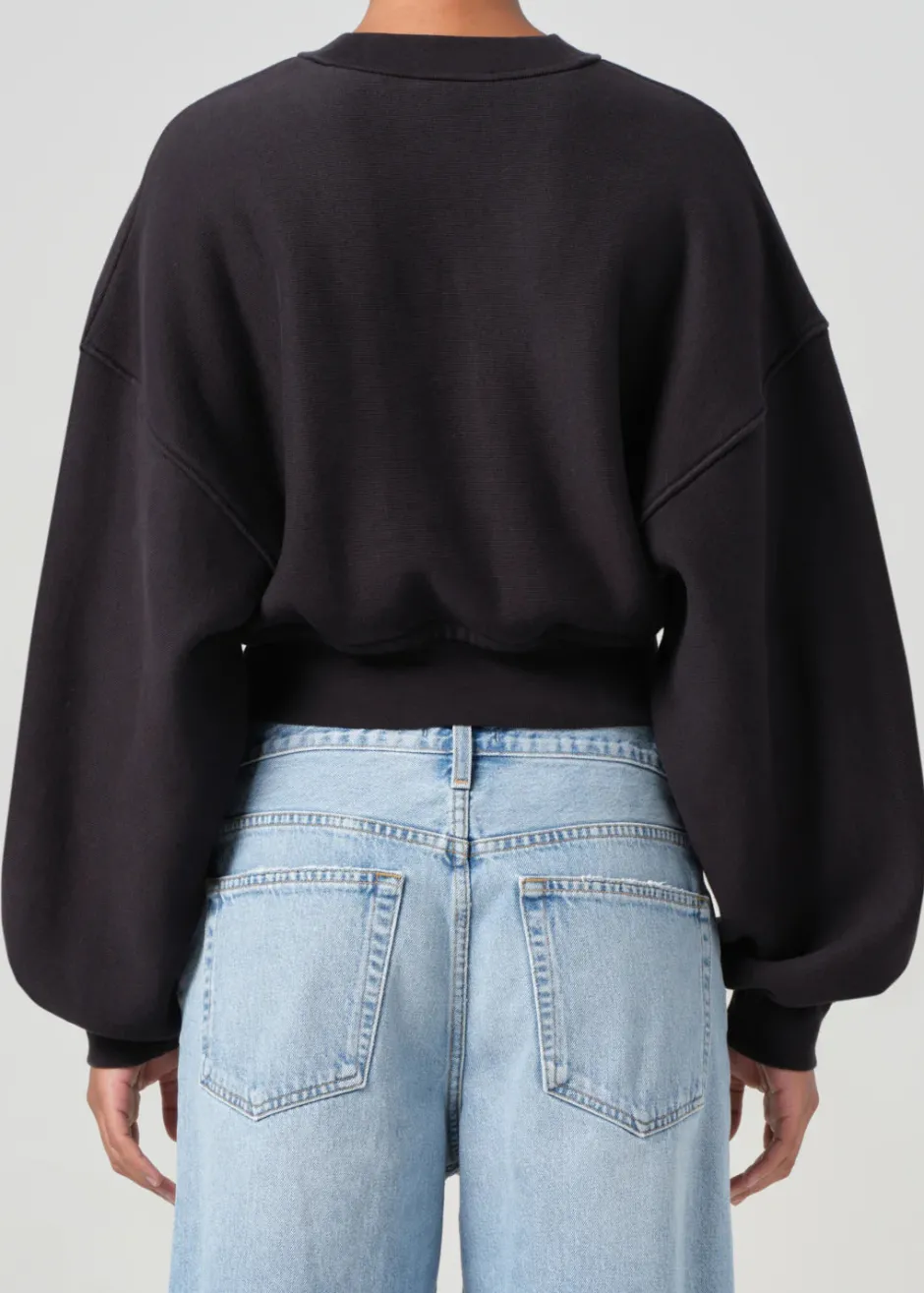 Hot - Kit Sweatshirt - Washed Black Sweaters & Knits