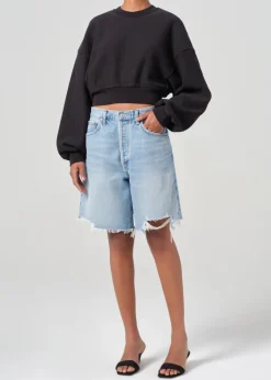Hot - Kit Sweatshirt - Washed Black Sweaters & Knits