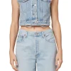 Discount - Leo Vest - Fray Denim | All Denim