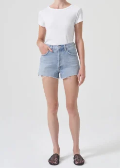Sale - Mila Vintage High Rise Short - Hazard Shorts | Denim