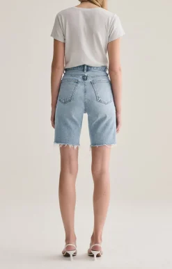 Clearance - Pinch Waist Ultra High Rise Short - Oasis Denim | All Denim