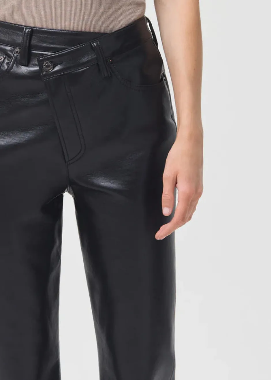 Online - Recycled Leather Criss Cross Straight - Detox Denim | All Denim