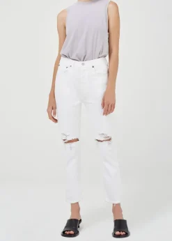 New - Riley High Rise Straight - Slant Denim | All Denim