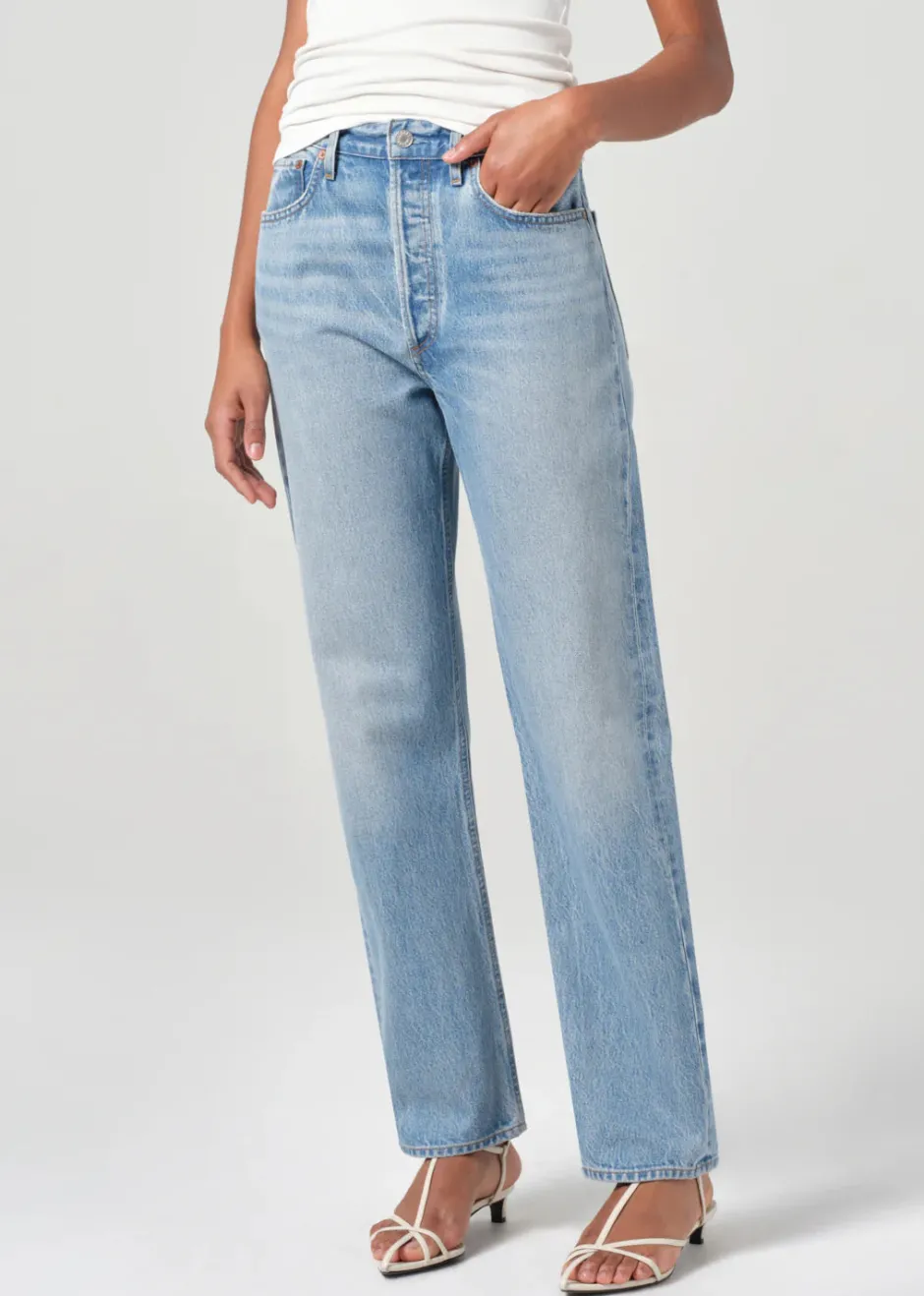 Best - 90's Pinch Waist High Rise Straight - Infinite Denim | All Denim