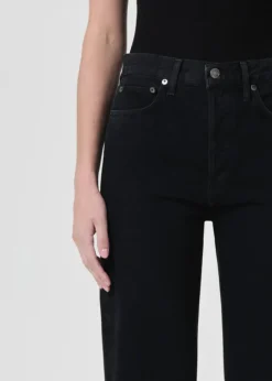 Online - 90's Pinch Waist High Rise Straight Long - Crushed High-Rise | Denim
