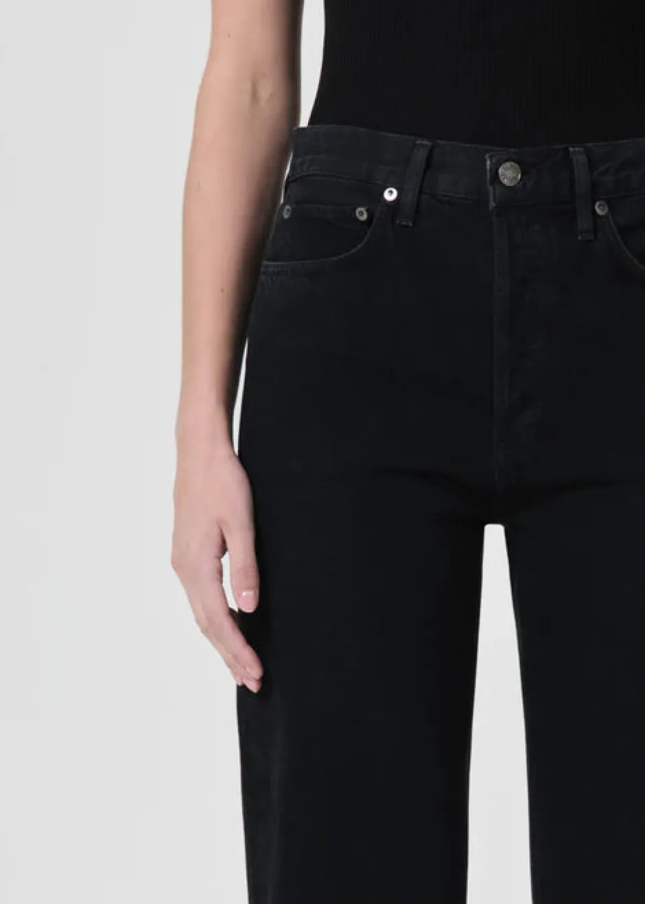 Online - 90's Pinch Waist High Rise Straight Long - Crushed High-Rise | Denim