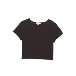 New - Savannah Tee - Black Crop Tops