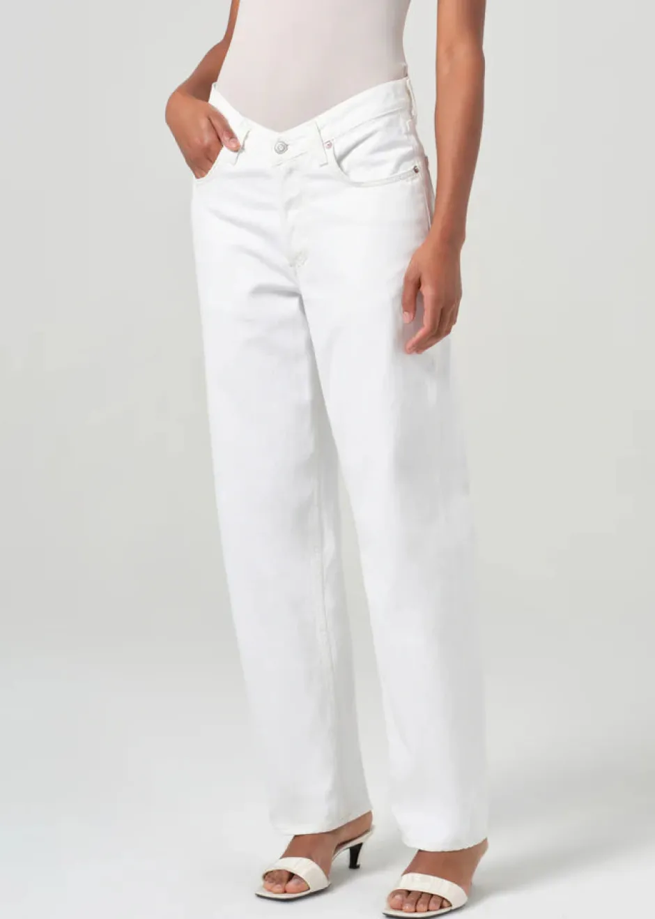 Discount - V-Waist Baggy - Milkshake Denim | All Denim