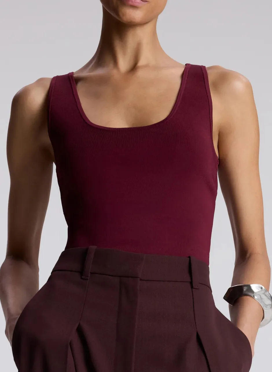 Sale - Cleo Knit Top - Mulberry Crop Tops