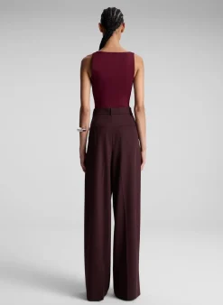 Sale - Cleo Knit Top - Mulberry Crop Tops