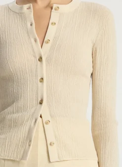New - Fisher Cardigan - White Sweaters & Knits