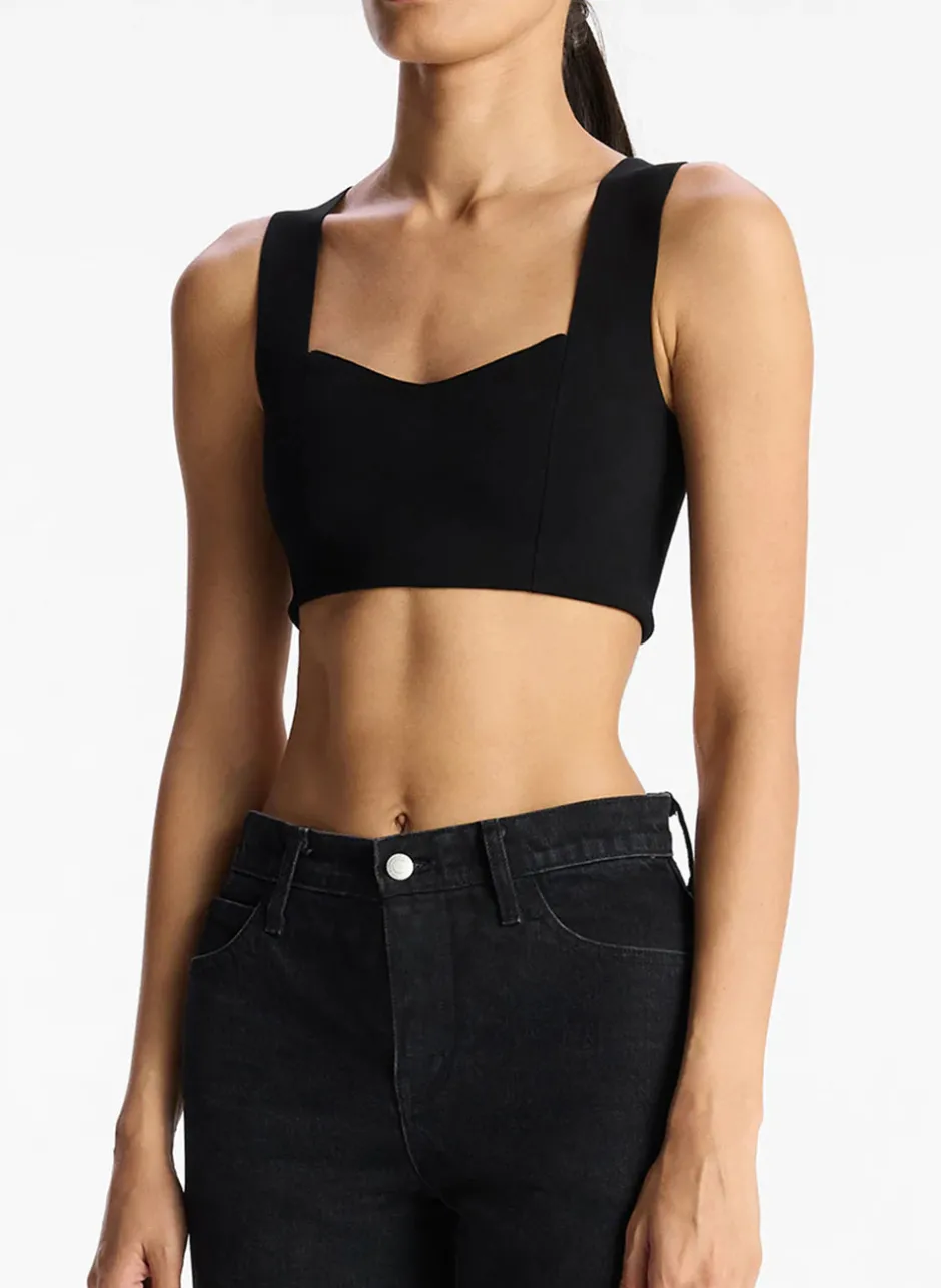 Hot - Jordana Bra - Black Crop Tops