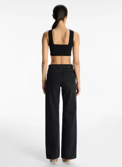 Hot - Jordana Bra - Black Crop Tops