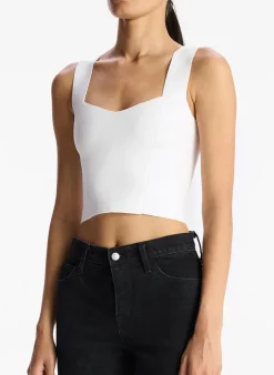 Best - Jordana Top - White Crop Tops