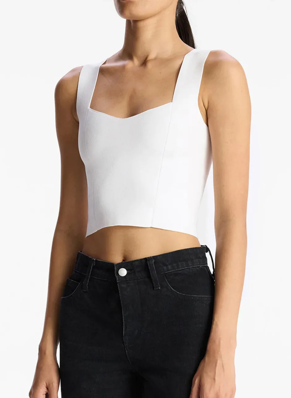 Best - Jordana Top - White Crop Tops