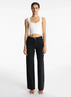 Best - Jordana Top - White Crop Tops