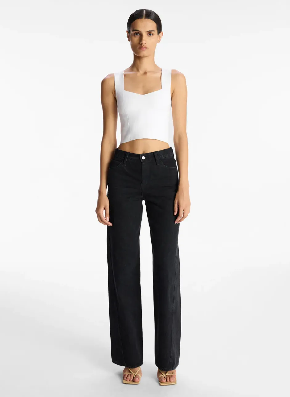 Best - Jordana Top - White Crop Tops