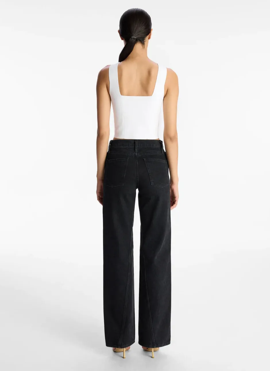 Best - Jordana Top - White Crop Tops
