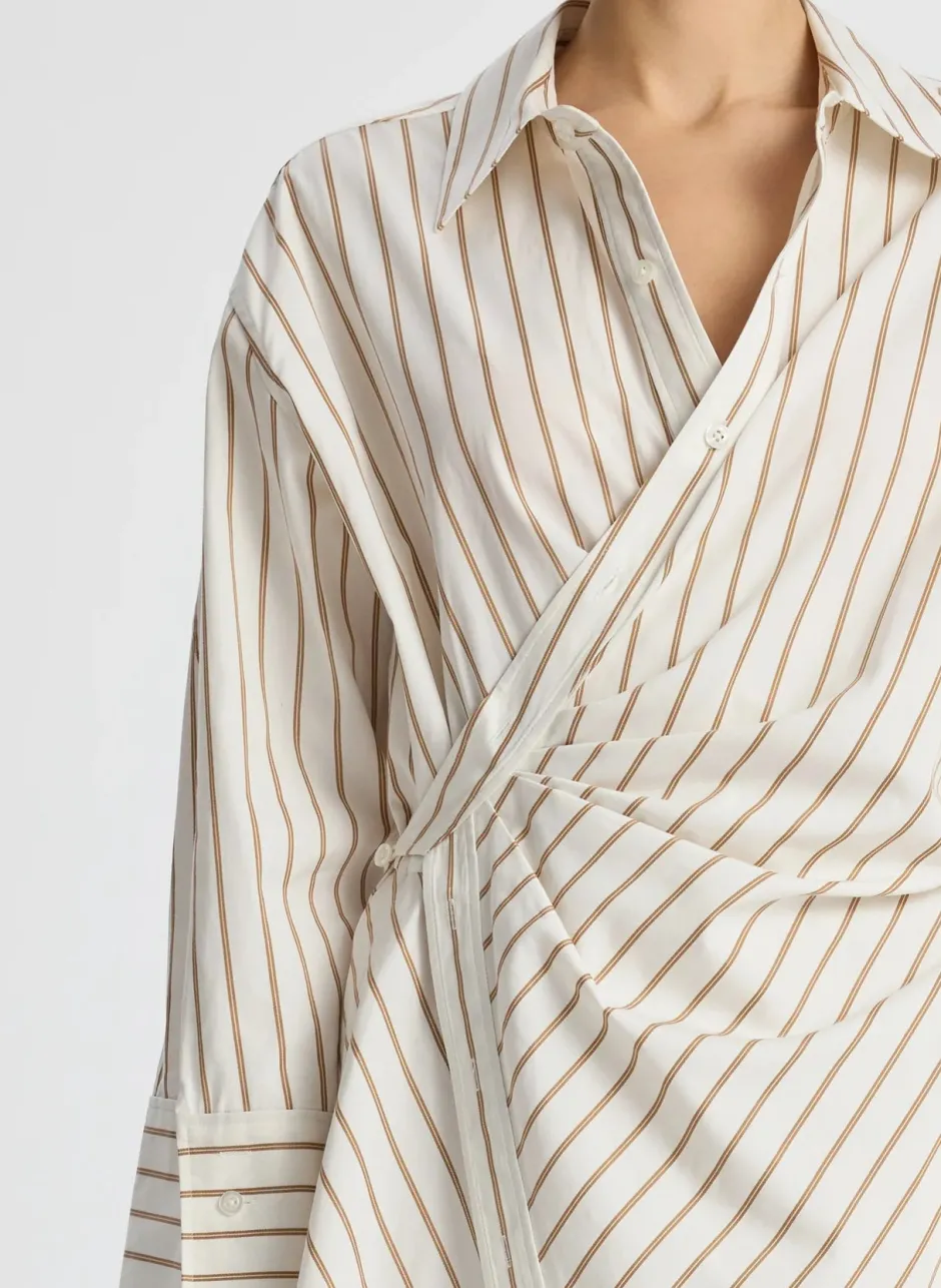Fashion - Madison ll Wrap Mini Dress - Bone/Lark Dresses | Mini Dresses