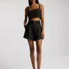 Fashion - Sky Top - Black Crop Tops