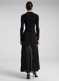 Best - Willa Pleated Maxi Skirt - Black Long Skirts