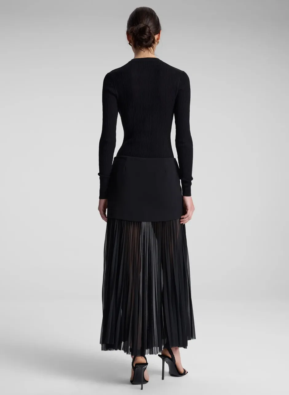Best - Willa Pleated Maxi Skirt - Black Long Skirts