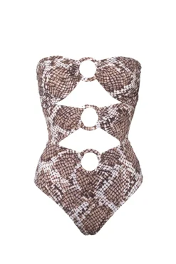 Hot - Anya Swimsuit - Snake Animal Print