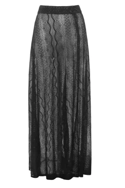 Discount - Emmy Slip Skirt - Fine Black Lace Coverups | Long Skirts