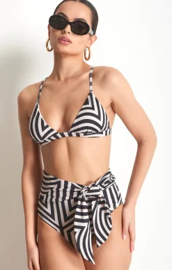 Sale - Sienna Bikini Top - Boxes Print Bikini