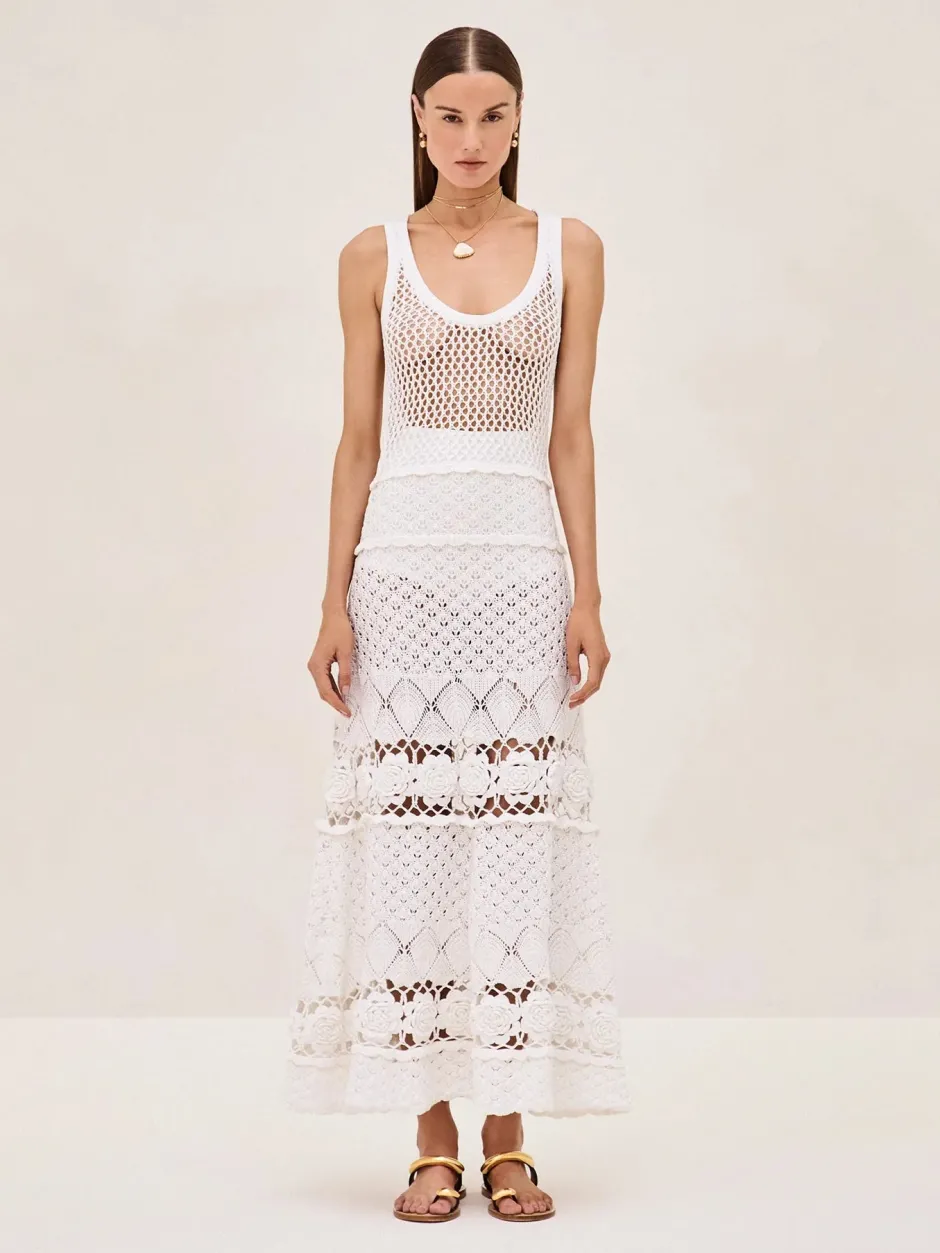 Clearance - Aleala Dress - White Dresses | Midi