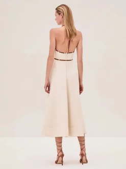 Outlet - Arden Dress - Ivory Midi | Midi Dresses