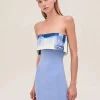 Hot - Nava Dress - Blue Brushstroke Mini Dresses | Dresses