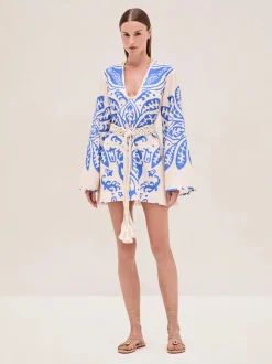 Hot - Noriko Dress - Sapphire Palm Mini Dresses | Dresses