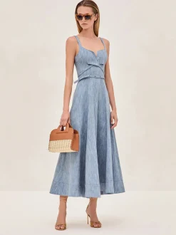 Clearance - Sirene Dress - Stone Blue Mini Dresses | Dresses