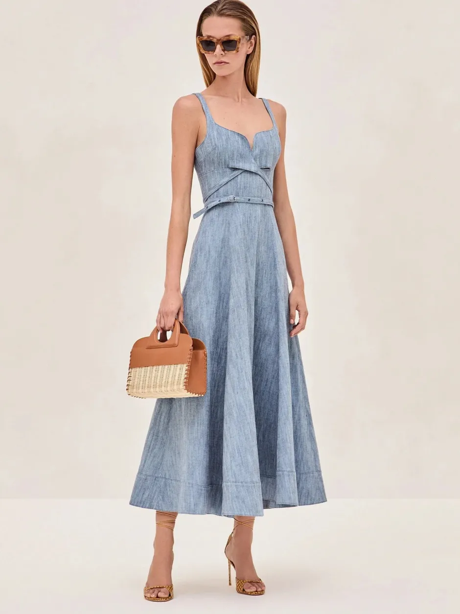 Clearance - Sirene Dress - Stone Blue Mini Dresses | Dresses