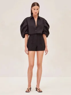 Outlet - Tash Shorts - Black Shorts
