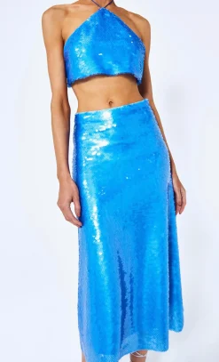 Fashion - Zira Top - Azure Crop Tops