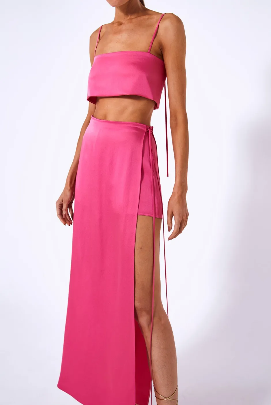 Clearance - Zurich Skort - Magenta Long Skirts