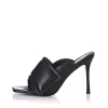Clearance - Mica Heel - Black Leather Shoes