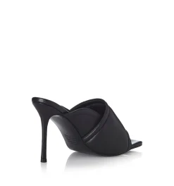 Clearance - Mica Heel - Black Leather Shoes