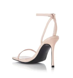 Online - Minny Heel - Cream Leather Shoes